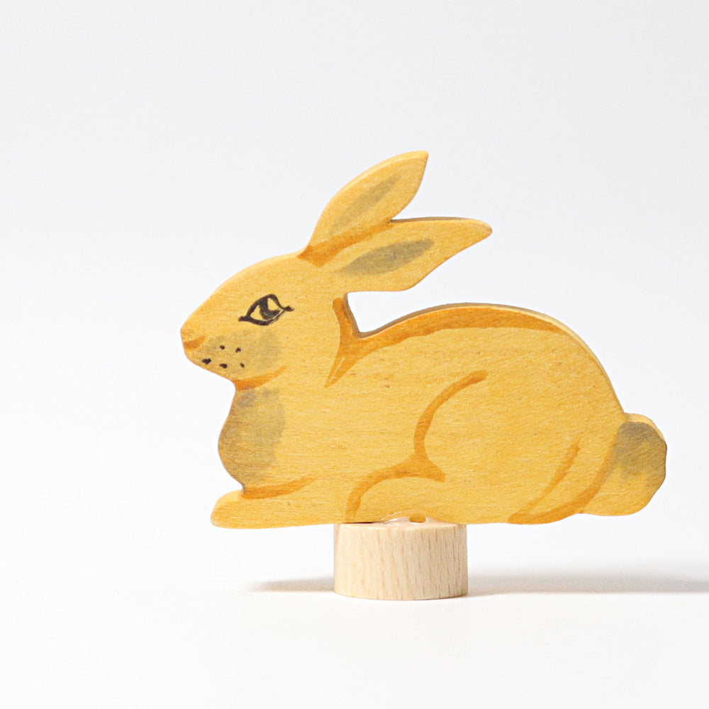 Grimm's figur til fødselsdagsring, kanin, gul
