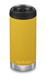 Klean Kanteen TKWide termokrus i rustfri stål med lækkefrit drikkelåg, Marigold, 355 ml