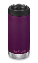 Klean Kanteen TKWide termokrus i rustfri stål med lækkefrit drikkelåg, Purple Potion, 355 ml