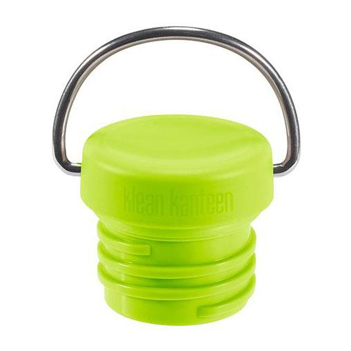 Loop Cap låg i BPA-fri plastik og hank i rustfri stål, grøn - passer til alle Klean Kanteen Classic flasker