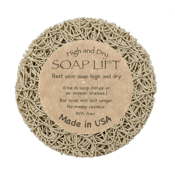 Soap Lift Round-A-Bout - biobaseret underlag til faste sæber, Bone