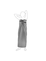 Piqué Wellness badehåndklæde i økologisk bomuld fra The Organic Company, Evening Grey, 165 x 110 cm