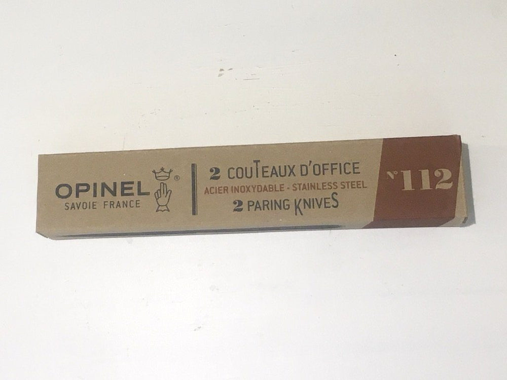 Klassisk urtekniv nr. 112 i rustfri stål og avnbøg fra Opinel, 2 stk, Natur