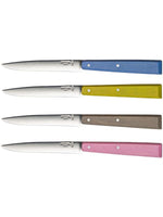 Kniv - Sæt med fire skarpe bordknive i rustfrit stål og avnbøg fra Opinel, Countryside Spirit - Opinel - gågrøn 