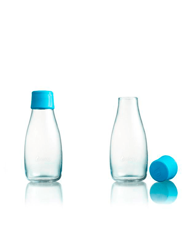 tang angre Poesi Retap vandflaske i borosilikatglas med BPA-frit låg, 0,3 – Gågrøn