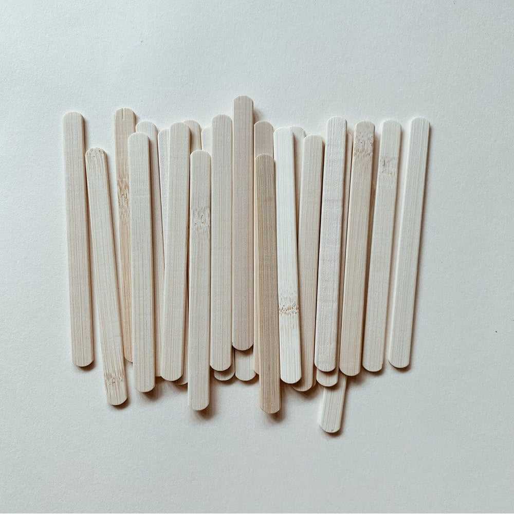 Genanvendelige mini ispinde i bambus fra Haps Nordic, 25 stk.