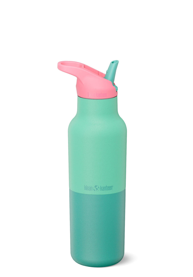 Klean Kanteen isoleret vandflaske i rustfri stål med Flip Seal Sport Cap, Bay Kaleidoscope, 473 ml