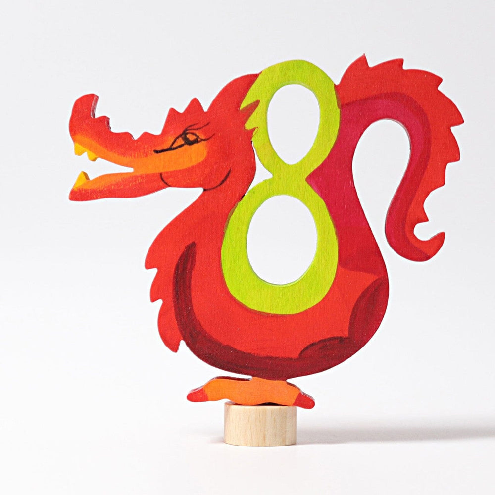 Grimm's figur til fødselsdagsring, eventyrfigur med tallet 8