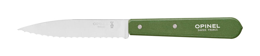 Tomatkniv/urtekniv nr. 113 med takker i rustfri stål og avnbøg fra Opinel, ni farver