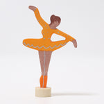 Grimm's figur til fødselsdagsring, ballerina, orange
