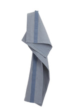 Piqué hår-/håndklæde i økologisk bomuld fra The Organic Company, Grey blue stone, 120 x 40 cm