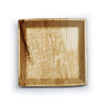 STORKØB: Palmeblad, kvadratisk tallerken med kant, 24 x 24 cm, 200 stk