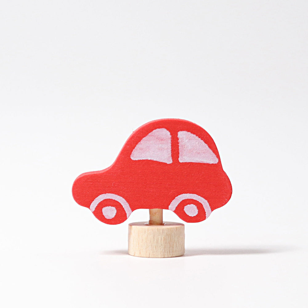 Grimm's figur til fødselsdagsring, bil, rød