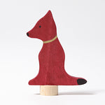 Grimm's figur til fødselsdagsring, hund, rød