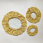 Cotton Covers af økologisk bomuld fra Haps Nordic, tre størrelser, Mustard Check