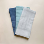 Sui Muslin Cloth af økologisk bomuld fra Haps Nordic, 3 stk, Solid Cold Color