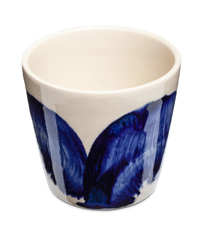 Ø-kop fra Bornholms Keramikfabrik, Blue Brush
