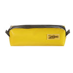 grünBAG Case, lille taske af genanvendt presenning, gul