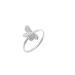 Lei Foo smykke, Clover Ring, Silver, Oxydized, Goldplated