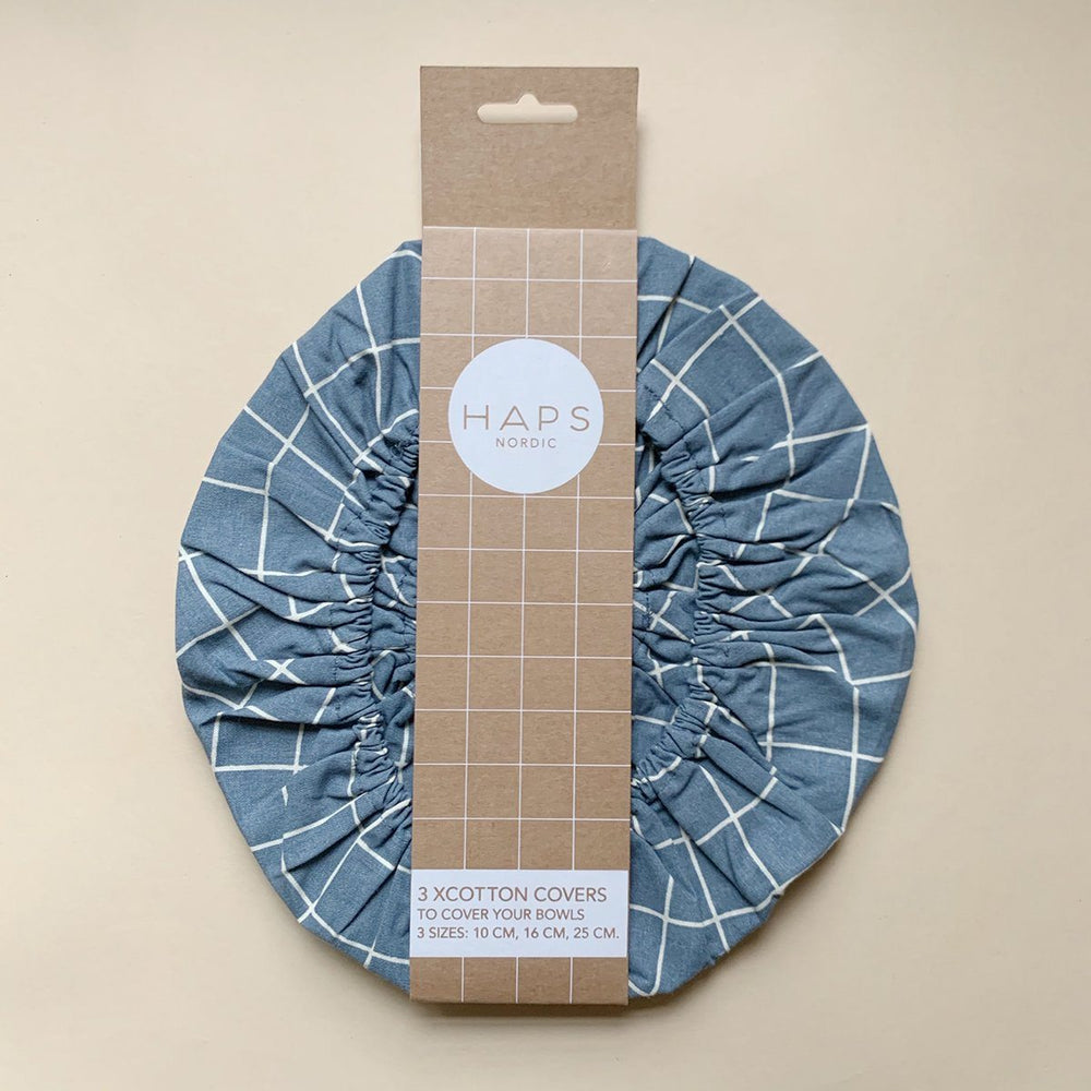 Cotton Covers af økologisk bomuld fra Haps Nordic, tre størrelser, Ocean Check