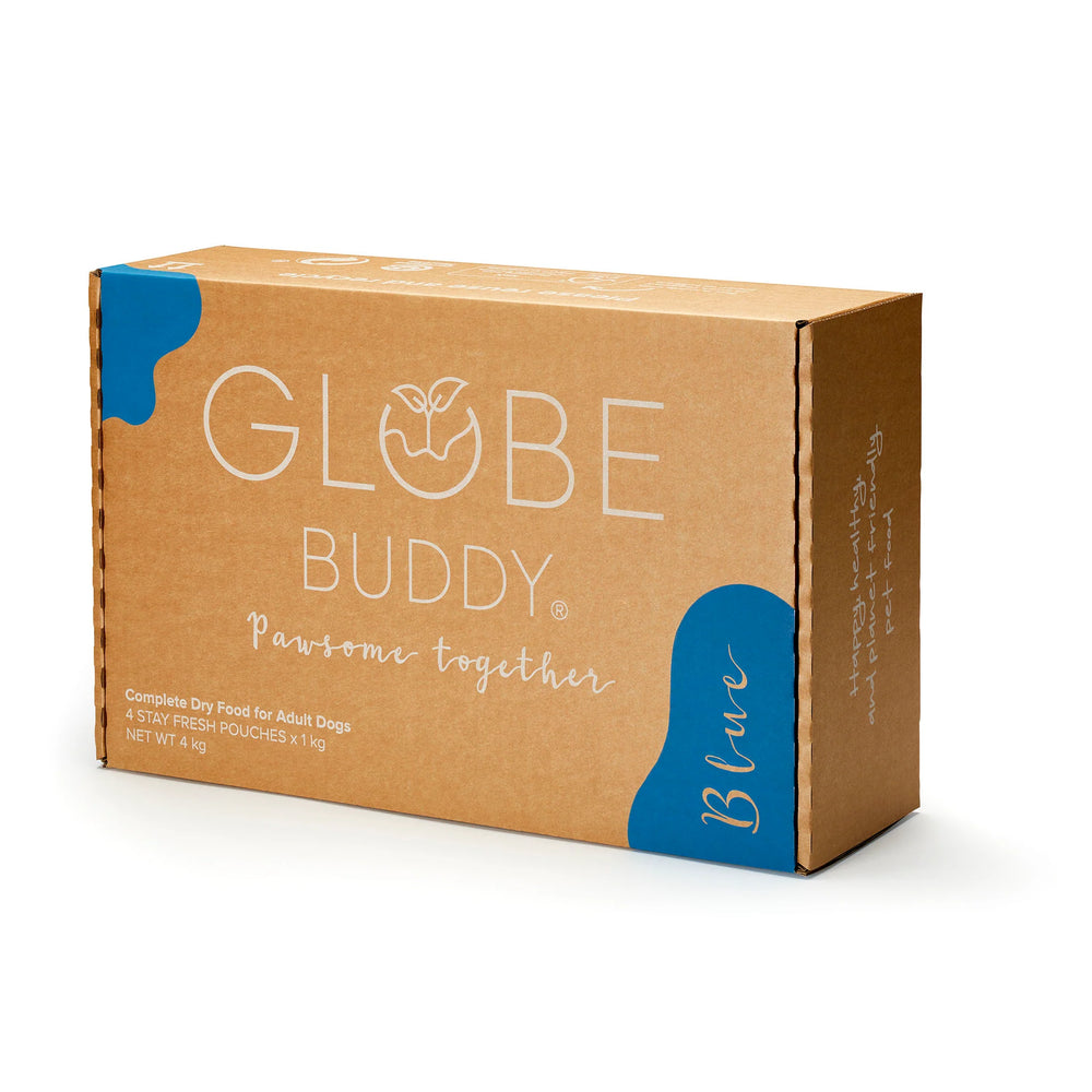 Globe Buddy Blue, premium fuldfoder med laks, 4 kg