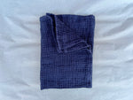 Vaflet håndklæde i 100% hør fra Europa, 50x75 cm, Mørkeblå