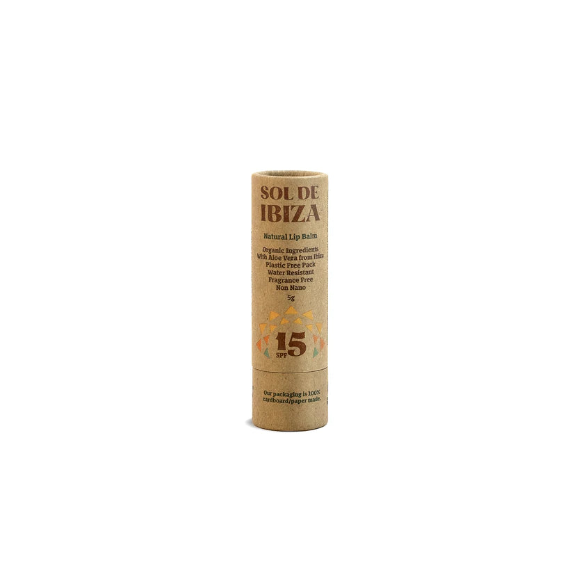 SOL DE IBIZA miljøvenlig læbepomade med fysisk solfilter SPF15, 5 g