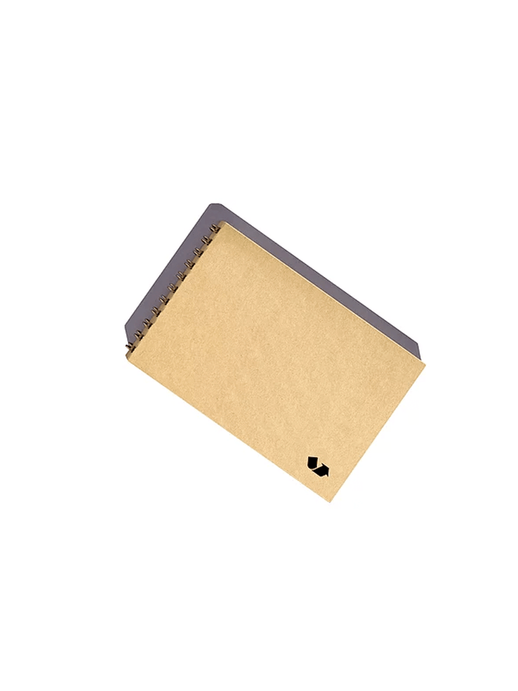 Notebook fra Scrap Pad i overskudspapir med spiralryg, linjeret, 15 x 10 cm