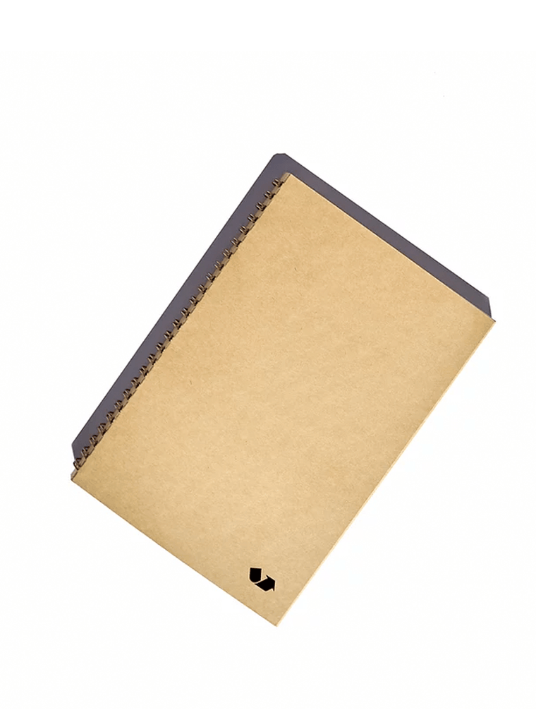 Notebook fra Scrap Pad i overskudspapir med spiralryg, linjeret, 22 x 15 cm
