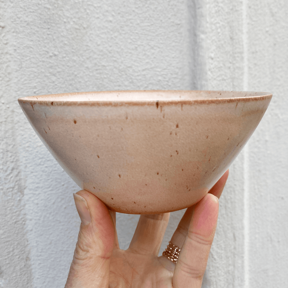 Ø-skål, lille, fra Bornholms Keramikfabrik, Old Rose