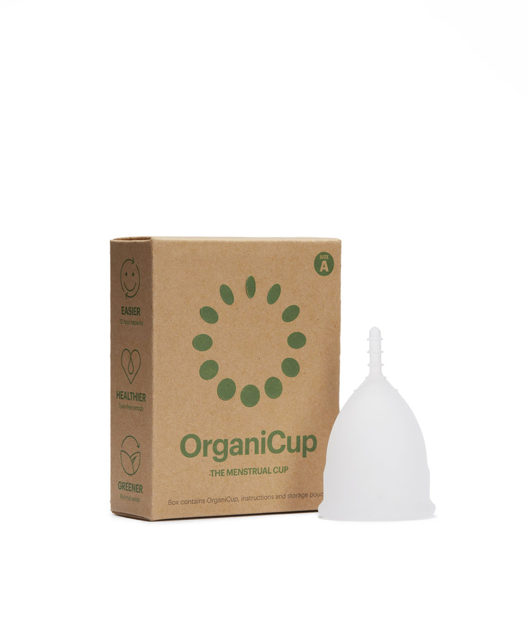 OrganiCup, menstruationskop i medicinsk silikone, str A
