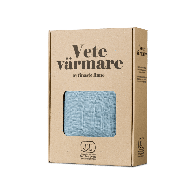 Varmepude af hør med økologiske hvedekerner fra Terrible Twins, Petrol