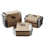 Pure Lunchbox kvadratisk madkasse i rustfri stål fra Pulito
