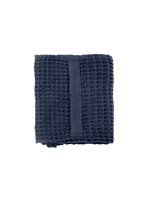 Big Waffle medium håndklæde i økologisk bomuld fra The Organic Company, Dark Blue, 150 x 50 cm