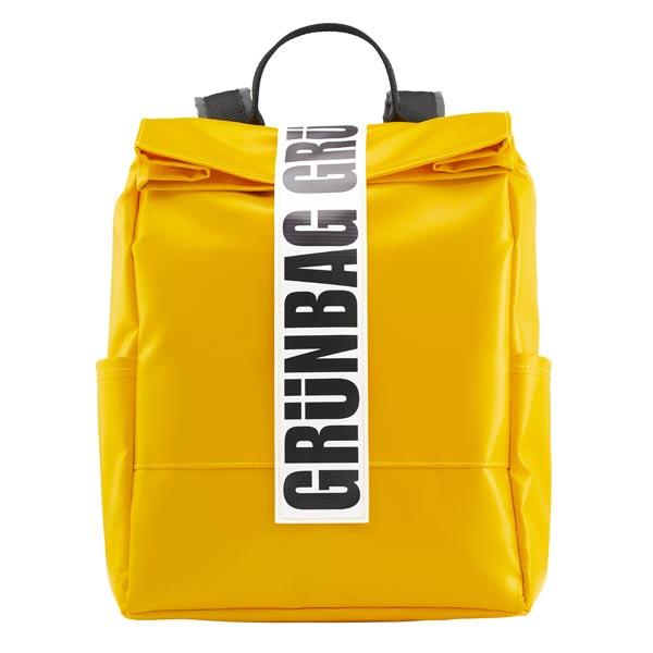 Universitet lavendel Janice grünBAG Alden rygsæk af genanvendt presenning med velcrolukning, gul –  Gågrøn