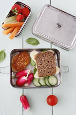 Madopbevaring - Pure Lunchbox 3-i-1 madkasse med klips-lukning i rustfri stål fra Pulito, to størrelser - Pulito - gågrøn 