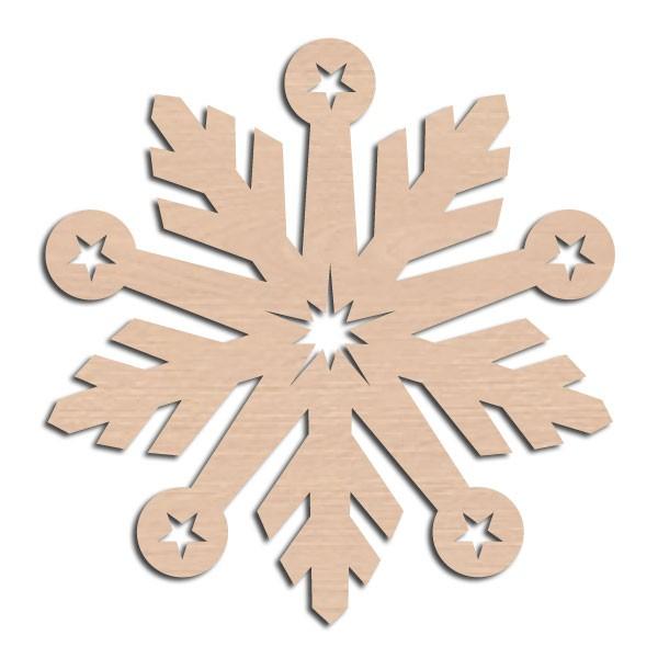 Snefnug Bianca af laserskåret træ fra Nine Lives, 8 cm