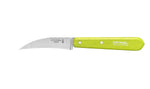Kniv - Skrællekniv nr. 114 med buet knivblad i avnbøg og rustfri stål fra Opinel, fem farver - Opinel - gågrøn 