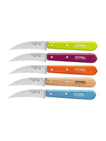 Skrællekniv nr. 114 med buet knivblad i avnbøg og rustfri stål fra Opinel, fem farver
