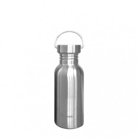 Qwetch plastikfri vandflaske med skruelåg i rustfri stål, 0,5 L