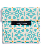 Genanvendelig madpose i bomuld fra Keep Leaf, Geo, 18 x 16,5 cm