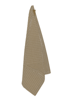 Piqué karklud/vaskeklud i økologisk bomuld fra The Organic Company, Khaki stone, 35 x 30 cm