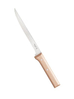 Filleteringskniv nr. 121 i rustfri stål og avnbøg fra Opinel, natur