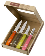 Kniv - Sæt med fire urteknive i rustfri stål og avnbøg fra Opinel, 50's - Opinel - gågrøn 