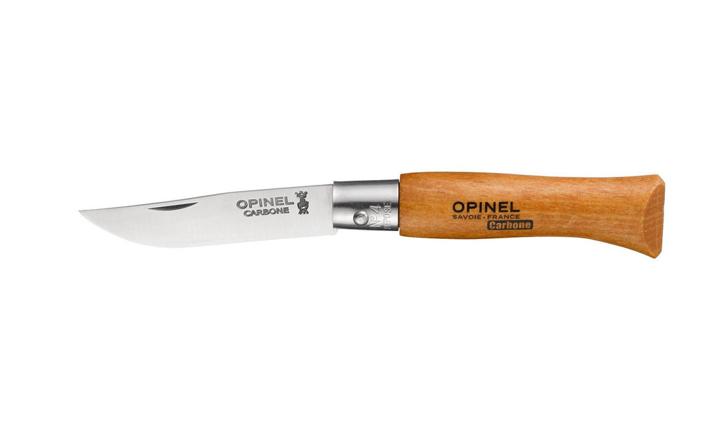 Kniv - Klassisk foldekniv i carbon stål og avnbøg fra Opinel, 10 størrelser - Opinel - gågrøn 