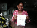 Min frugt madpose i økologisk bomuld og med snørelukning fra Skoleliv i Nepal, to motiver