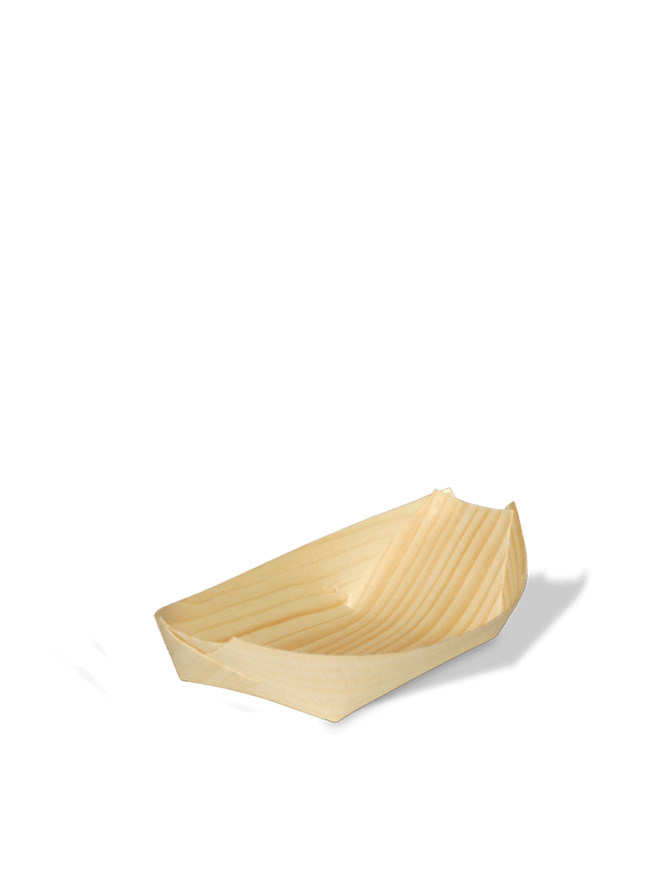 Træbåd af certificeret birketræ, 17 cm, 100 stk